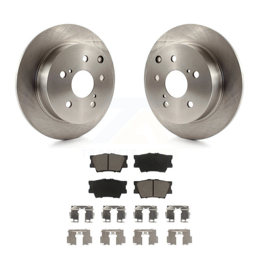 Disc Brake Rotors And Ceramic Pads Rear Kit For Toyota Matrix Pontiac Vibe
