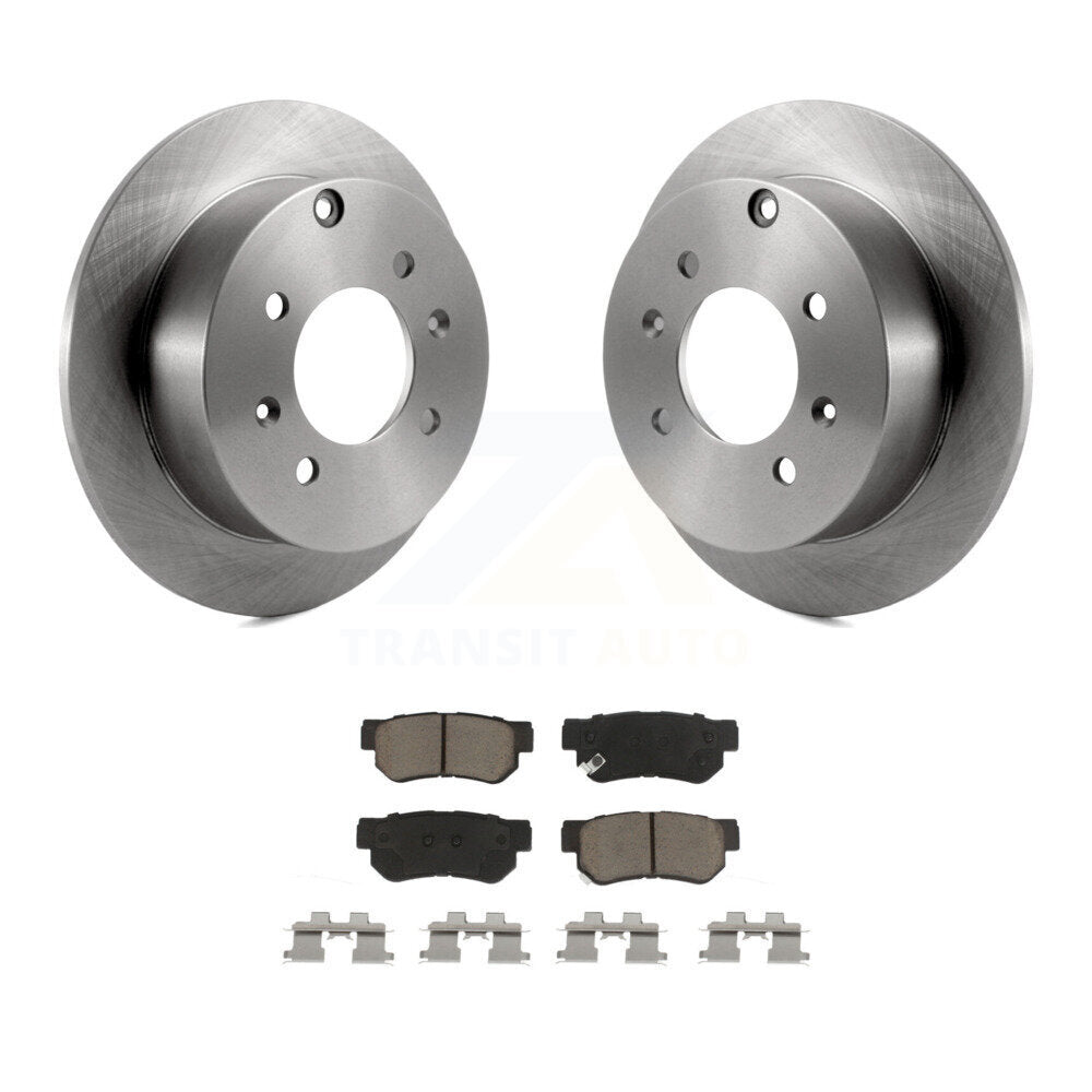 Disc Brake Rotor And Ceramic Pad Rear Kit For Hyundai Sonata Kia Optima Magentis
