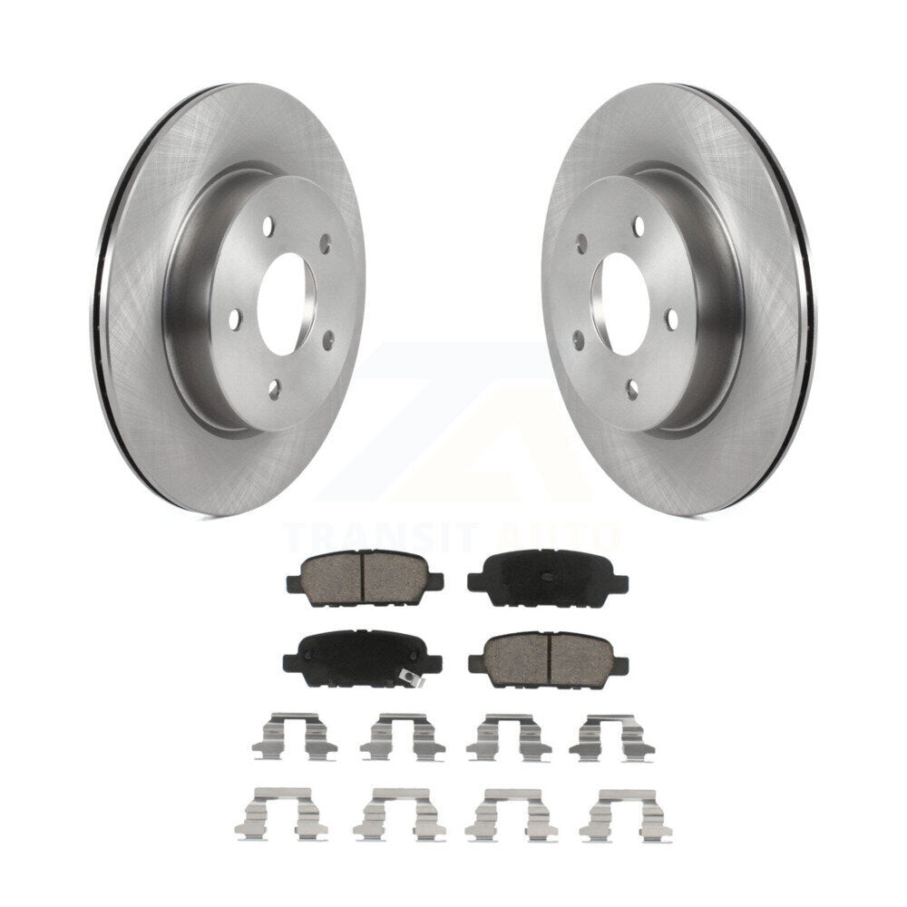 Disc Brake Rotors And Ceramic Pads Rear Kit For Nissan Qashqai Rogue Sport LEAF