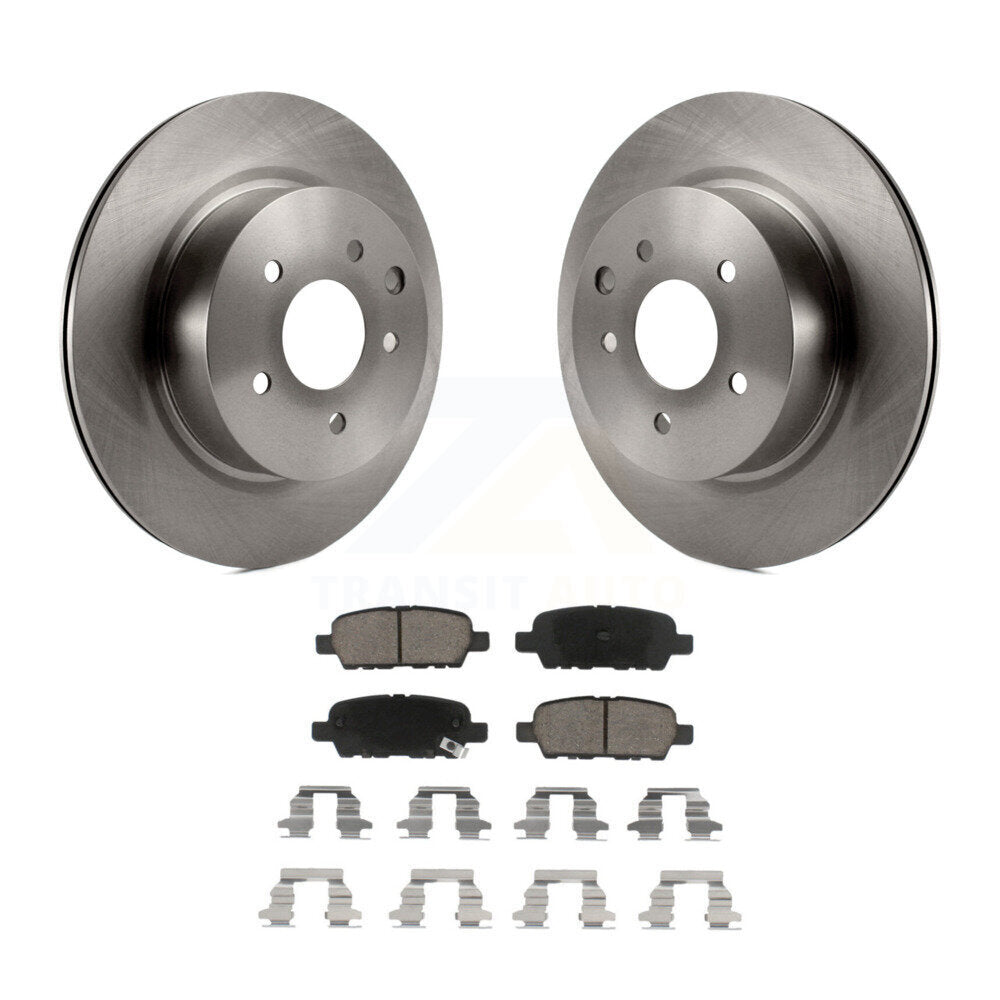 Brake Rotor & Ceramic Pad Rear Kit For INFINITI Nissan Maxima G37 QX50 EX35 370Z