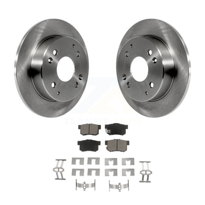 Disc Brake Rotors And Ceramic Pads Rear Kit For Honda Accord Acura CL