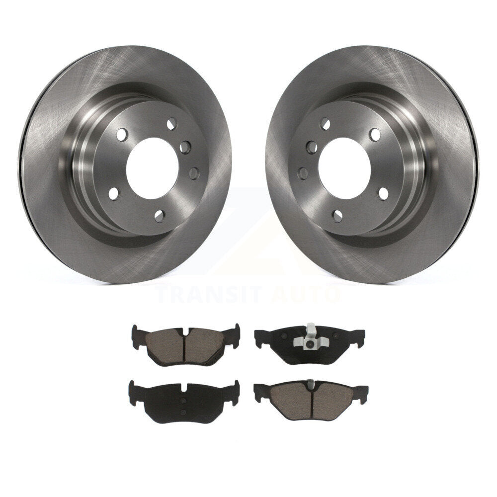 Disc Brake Rotors And Ceramic Pads Rear Kit For BMW 323i 328i 325i