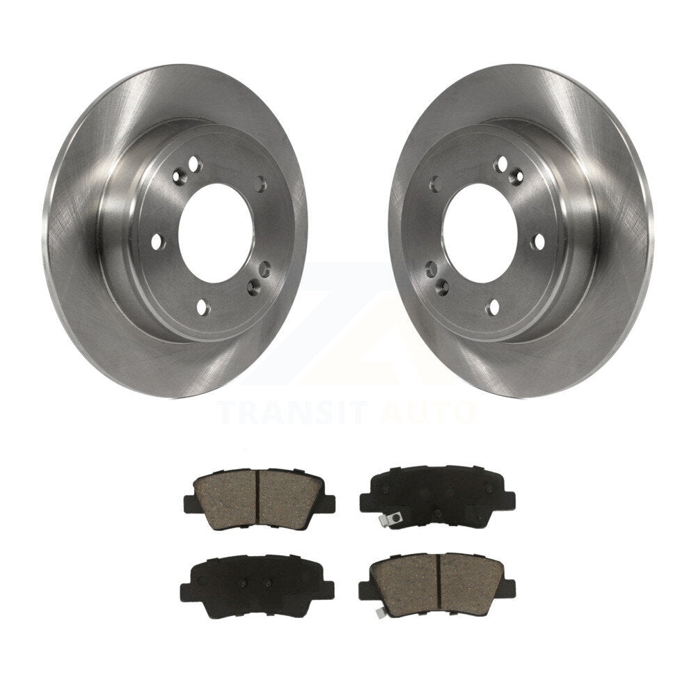 Brake Rotors Ceramic Pad Rear Kit For Kia Forte Hyundai Kona Soul Forte5 Elantra