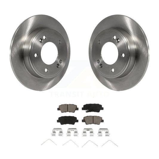 Disc Brake Rotors And Ceramic Pads Rear Kit For Hyundai Elantra Venue Kia Soul
