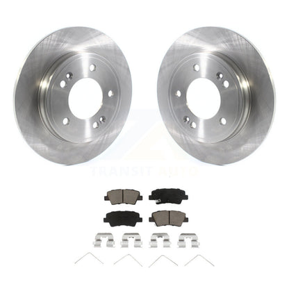 Disc Brake Rotors And Ceramic Pads Rear Kit For Hyundai Elantra Ioniq Kia Niro