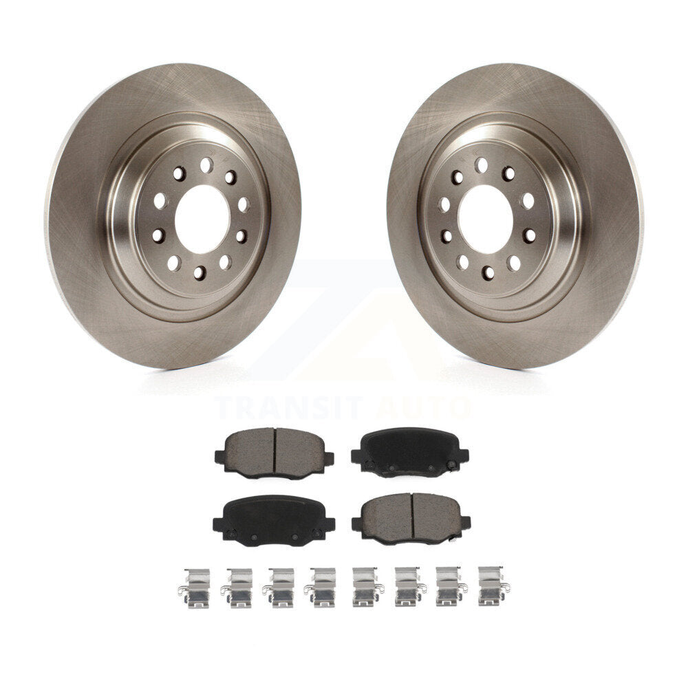 Disc Brake Rotors And Ceramic Pads Rear Kit For Jeep Cherokee