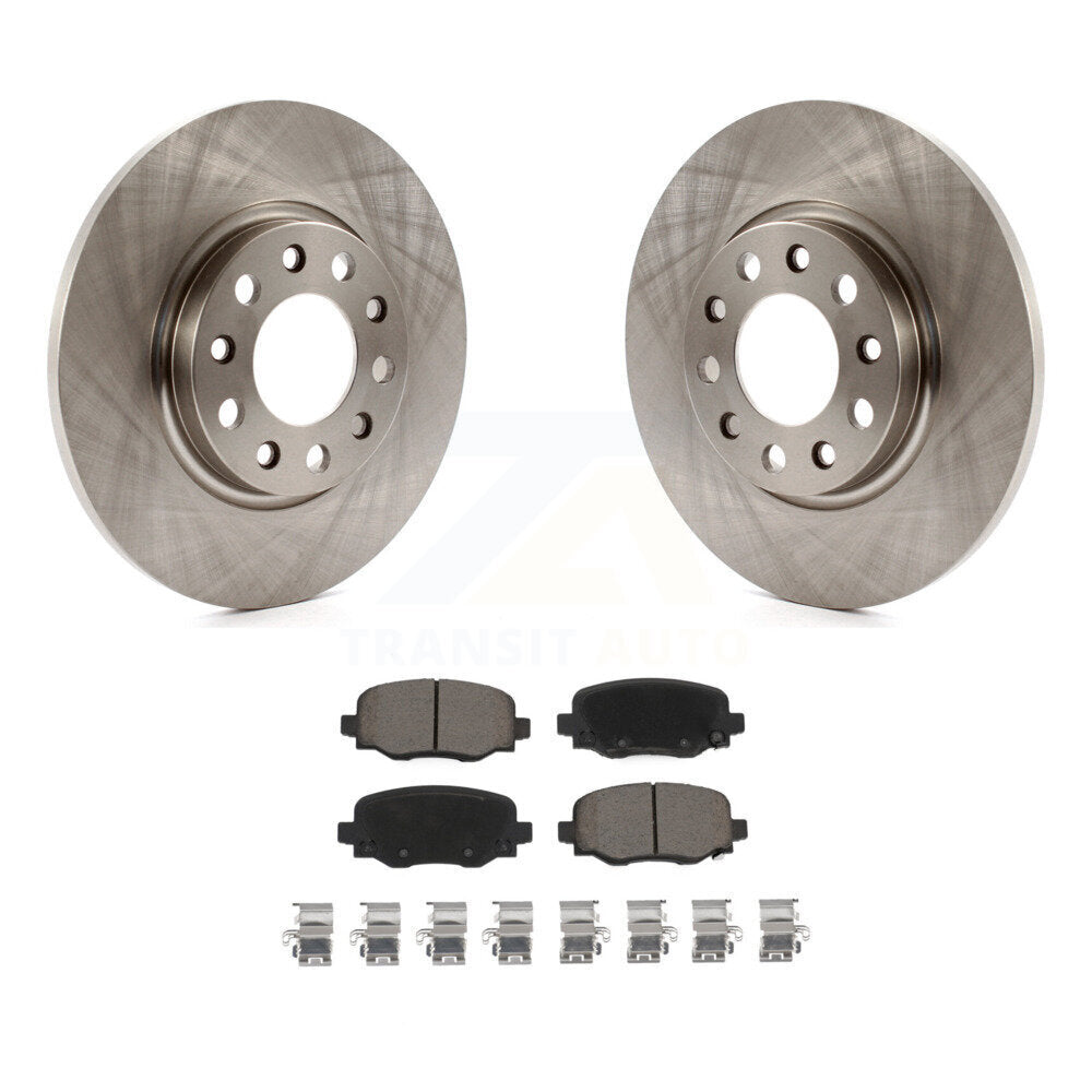 Disc Brake Rotors And Ceramic Pads Rear Kit For Jeep Cherokee Chrysler 200