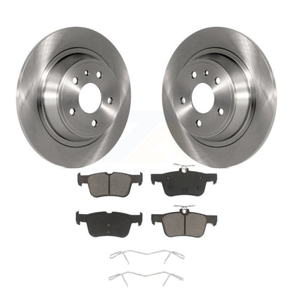 Disc Brake Rotors And Ceramic Pads Rear Kit For Ford Fusion Lincoln MKZ