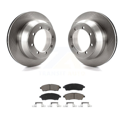 Brake Rotor Ceramic Pad Rear Kit For Ford F-350 Super Duty With Dual Wheels