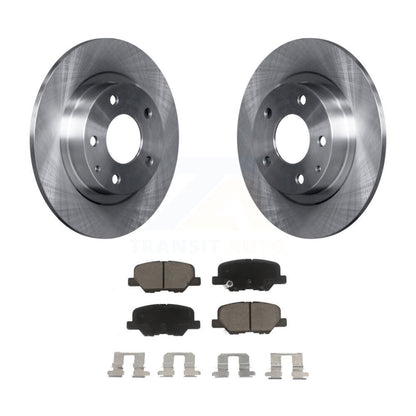Disc Brake Rotors And Ceramic Pads Rear Kit For 2014-2015 Mazda 6