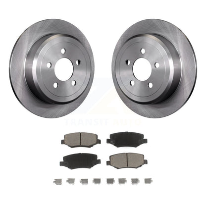 Disc Brake Rotors And Ceramic Pads Rear Kit For Jeep Liberty Dodge Nitro