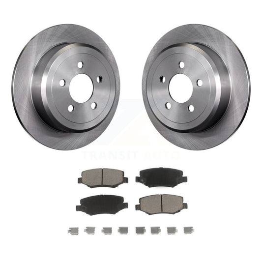 Disc Brake Rotors And Ceramic Pads Rear Kit For Jeep Liberty Dodge Nitro