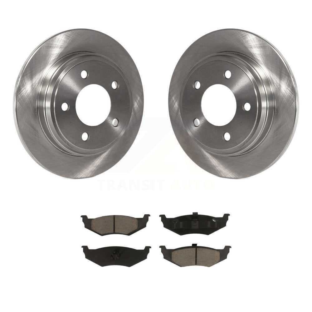 Brake Rotor & Ceramic Pad Rear Kit For Chrysler Intrepid Dodge Concorde 300M LHS