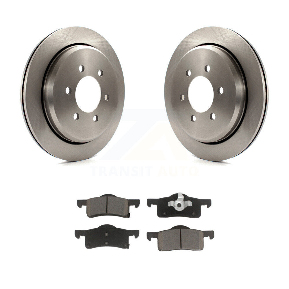 Brake Rotor Ceramic Pad Rear Kit For 2003-2006 Ford Expedition Lincoln Navigator