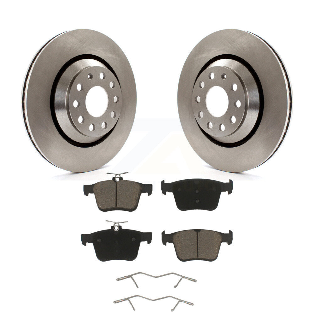 Brake Rotor Ceramic Pad Rear Kit For Volkswagen Atlas Audi Q3 Cross Sport Golf R