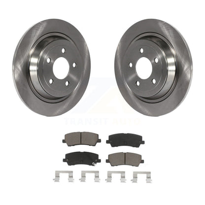 Disc Brake Rotors And Ceramic Pads Rear Kit For Ford Mustang
