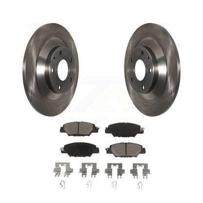 Disc Brake Rotors And Ceramic Pads Rear Kit For 2016-2024 Mazda CX-5
