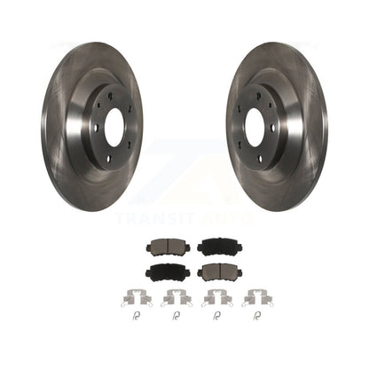Disc Brake Rotors And Ceramic Pads Rear Kit For 2013-2015 Mazda CX-5