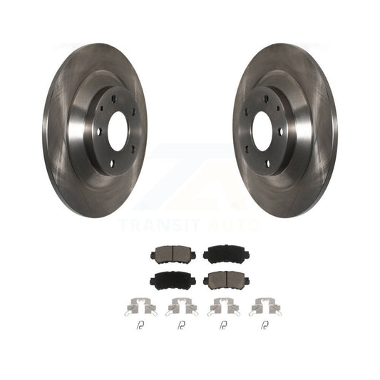 Disc Brake Rotors And Ceramic Pads Rear Kit For 2013-2015 Mazda CX-5