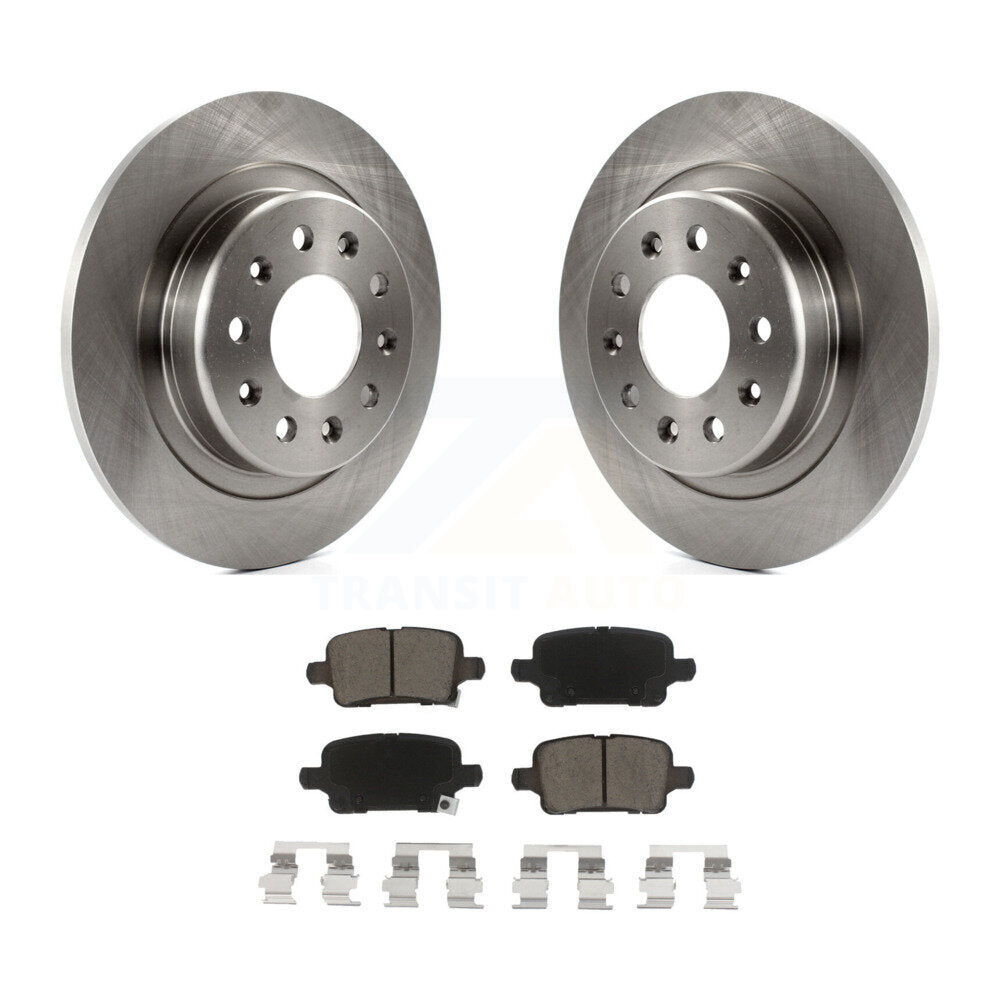 Brake Rotors Ceramic Pad Rear Kit For Chevrolet Equinox GMC Terrain Malibu Buick