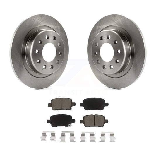 Brake Rotors Ceramic Pad Rear Kit For Chevrolet Equinox GMC Terrain Malibu Buick