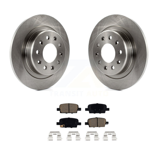 Brake Rotors Ceramic Pad Rear Kit For Chevrolet Malibu With Manual Parking