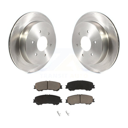 Disc Brake Rotors And Ceramic Pads Rear Kit For 2017-2023 Nissan TITAN