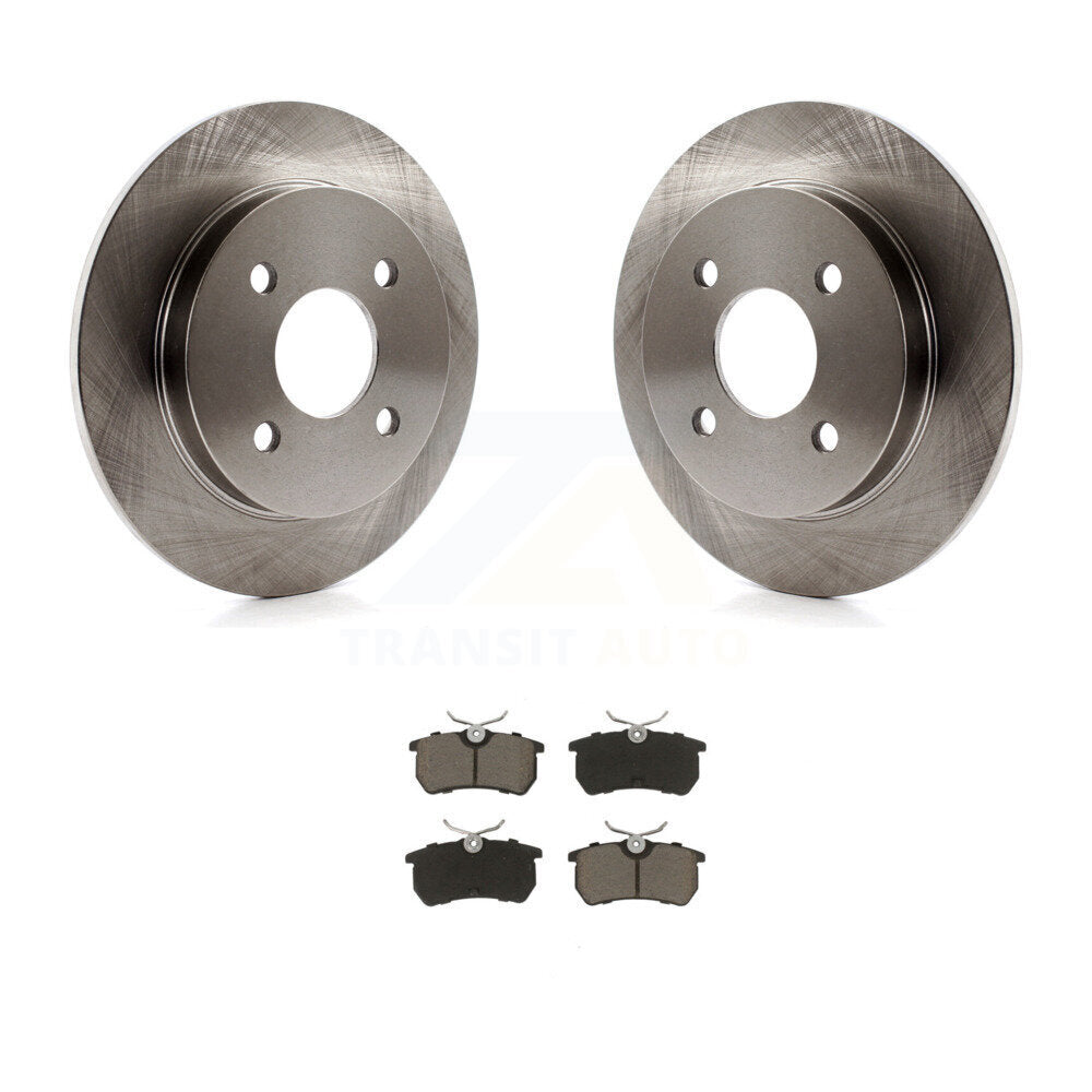 Disc Brake Rotors And Ceramic Pads Rear Kit For Ford Focus Fiesta