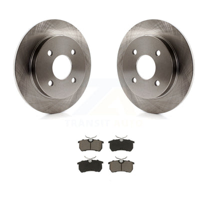 Disc Brake Rotors And Ceramic Pads Rear Kit For Ford Focus Fiesta