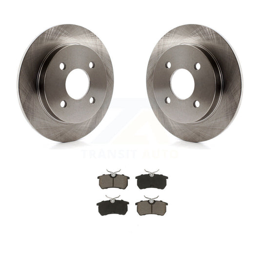 Disc Brake Rotors And Ceramic Pads Rear Kit For Ford Focus Fiesta
