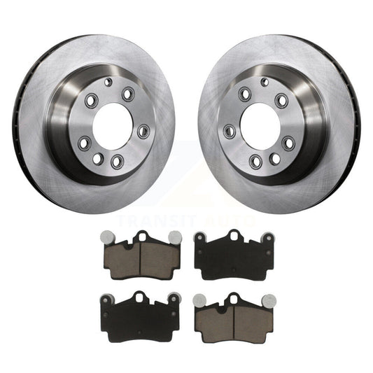 Brake Rotors Ceramic Pad Rear Kit For Audi Q7 Porsche Cayenne Volkswagen Touareg