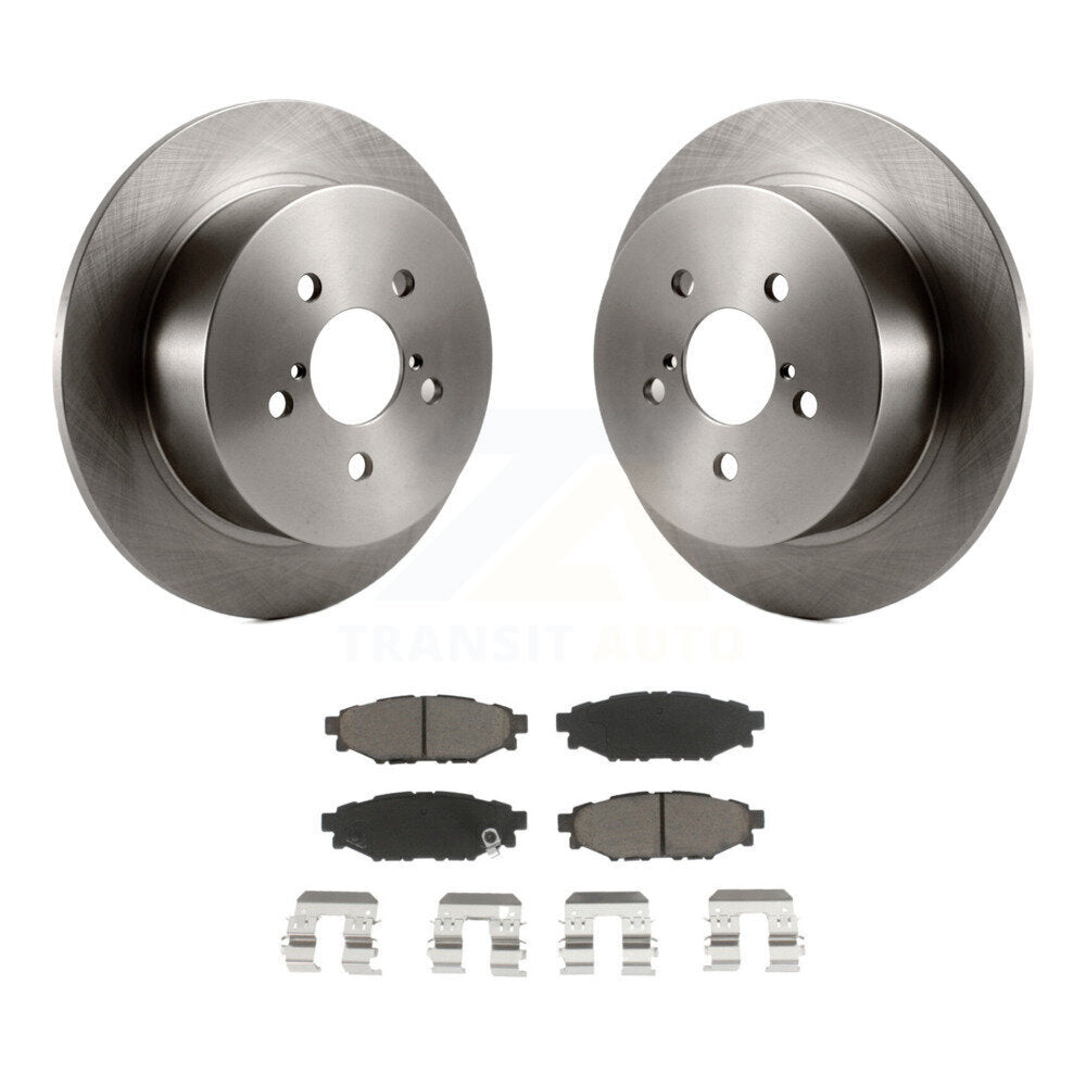 Disc Brake Rotors And Ceramic Pads Rear Kit For Subaru Outback Legacy