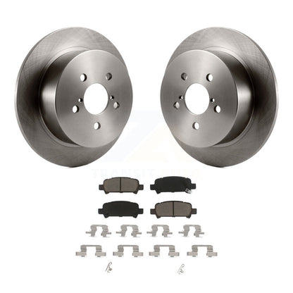 Brake Rotor Ceramic Pad Rear Kit For 08-09 Subaru Legacy With 17" Factory Wheels