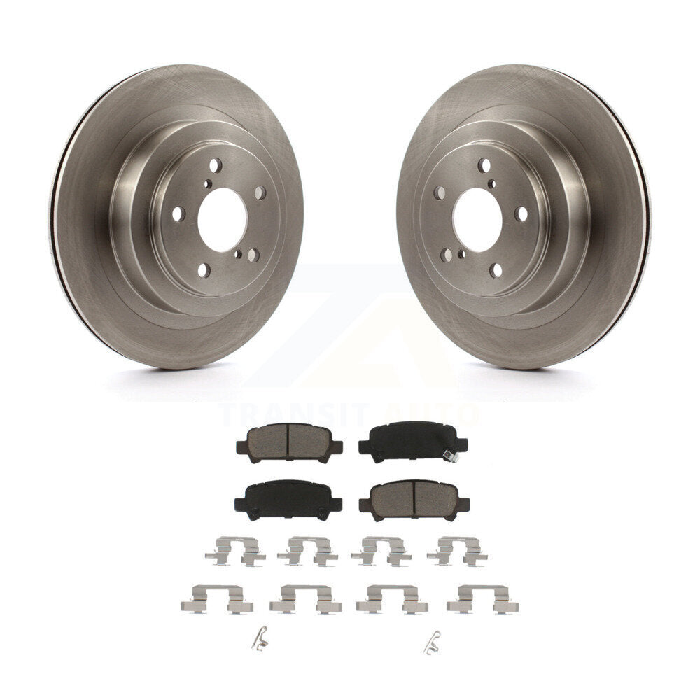 Disc Brake Rotors And Ceramic Pads Rear Kit For Subaru Legacy