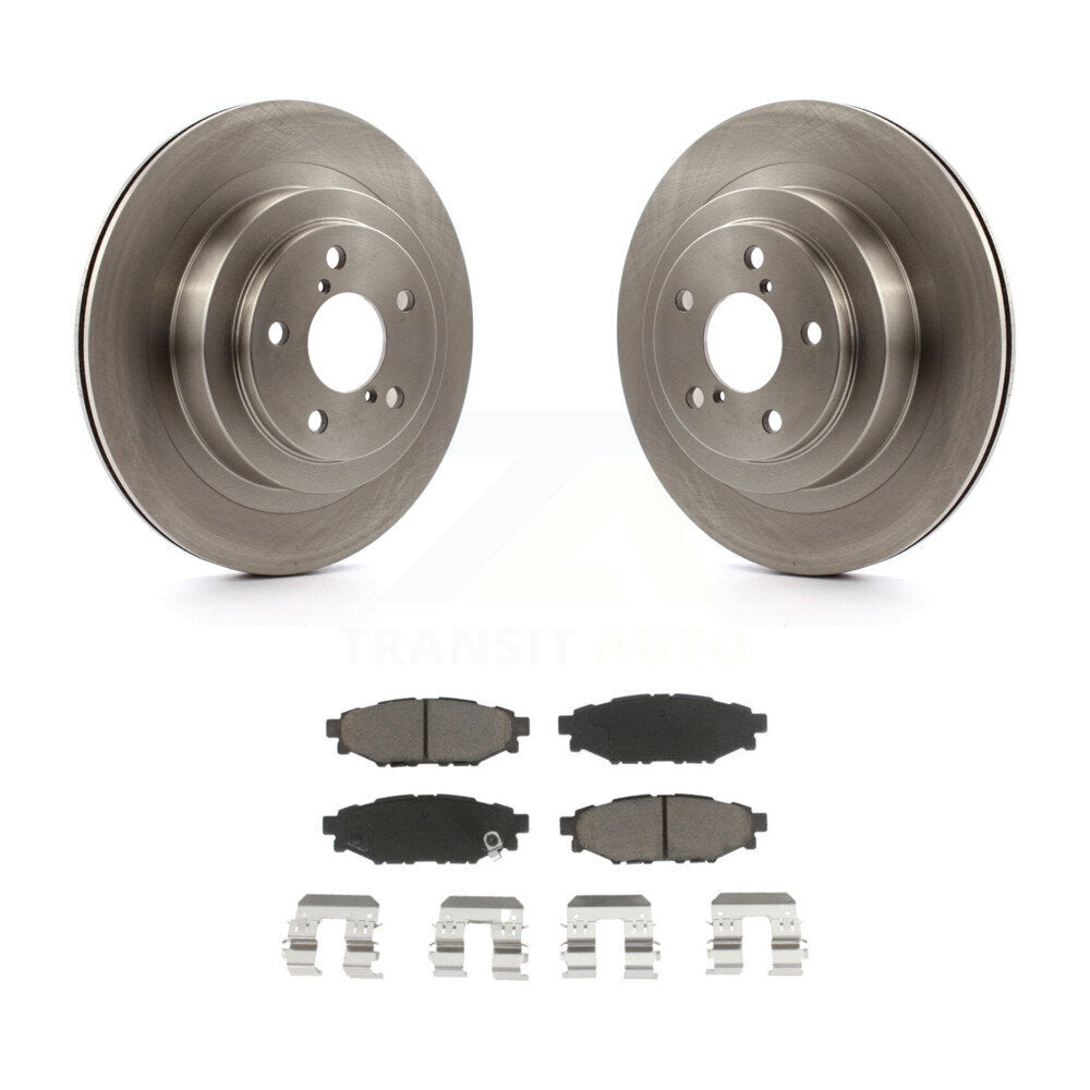 Disc Brake Rotors And Ceramic Pads Rear Kit For Subaru Legacy