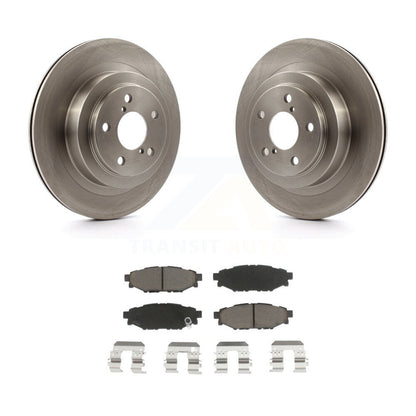 Disc Brake Rotors And Ceramic Pads Rear Kit For Subaru Legacy