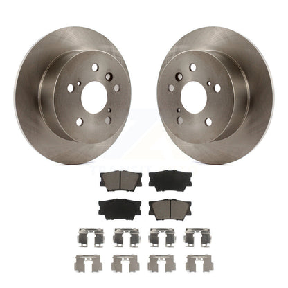 Disc Brake Rotors And Ceramic Pads Rear Kit For Toyota Camry Lexus ES350 Avalon
