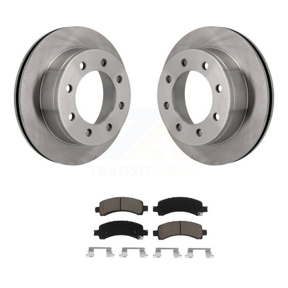 Disc Brake Rotor Ceramic Pad Rear Kit For GMC Chevrolet Savana 2500 Express 3500