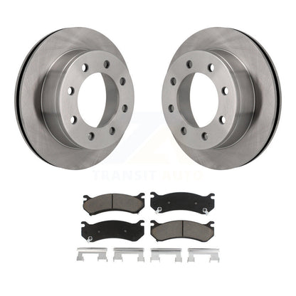 Brake Rotor Ceramic Pad Rear Kit For Chevrolet GMC Sierra 2500 HD Silverado 3500