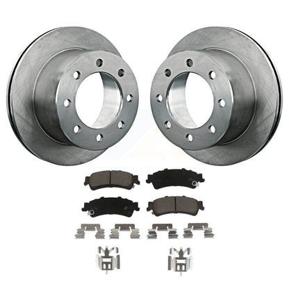 Disc Brake Rotors And Ceramic Pads Rear Kit For 2001 GMC Sierra 3500
