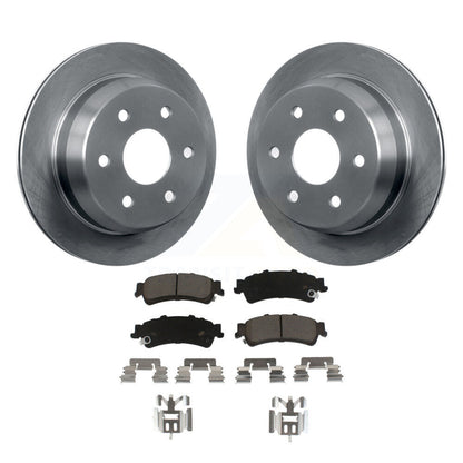 Brake Rotor Ceramic Pad Rear Kit For Chevrolet GMC Silverado 1500 Sierra Classic