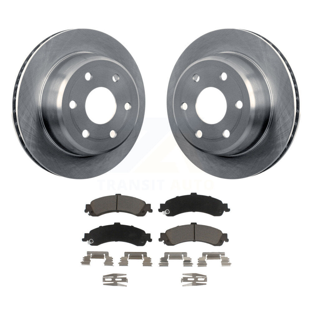 Brake Rotor & Ceramic Pad Rear Kit For Chevrolet GMC Silverado 1500 Sierra Yukon