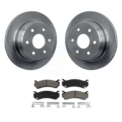 Brake Rotors & Ceramic Pad Rear Kit For Chevrolet Silverado 2500 HD Suburban GMC
