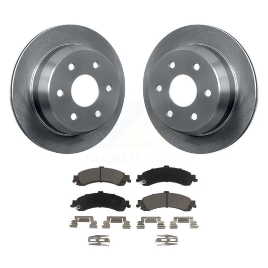 Disc Brake Rotors And Ceramic Pads Rear Kit For 2002 Chevrolet Suburban 1500 4WD