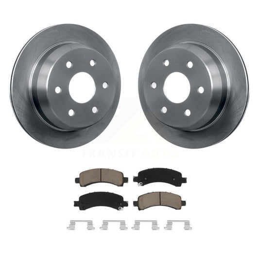 Disc Brake Rotor Ceramic Pad Rear Kit For 2002 Chevrolet Avalanche 1500 Suburban