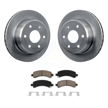 Brake Rotors Ceramic Pad Rear Kit For Chevrolet GMC Avalanche 1500 Express Yukon