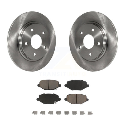 Brake Rotor Ceramic Pad Rear Kit For Dodge Grand Caravan Chrysler Town & Country