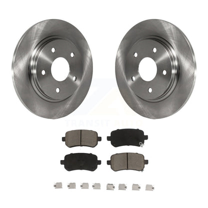Brake Rotor Ceramic Pad Rear Kit For Dodge Grand Caravan Journey Chrysler Town &
