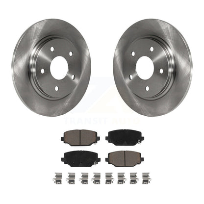 Disc Brake Rotors And Ceramic Pads Rear Kit For Dodge Grand Caravan