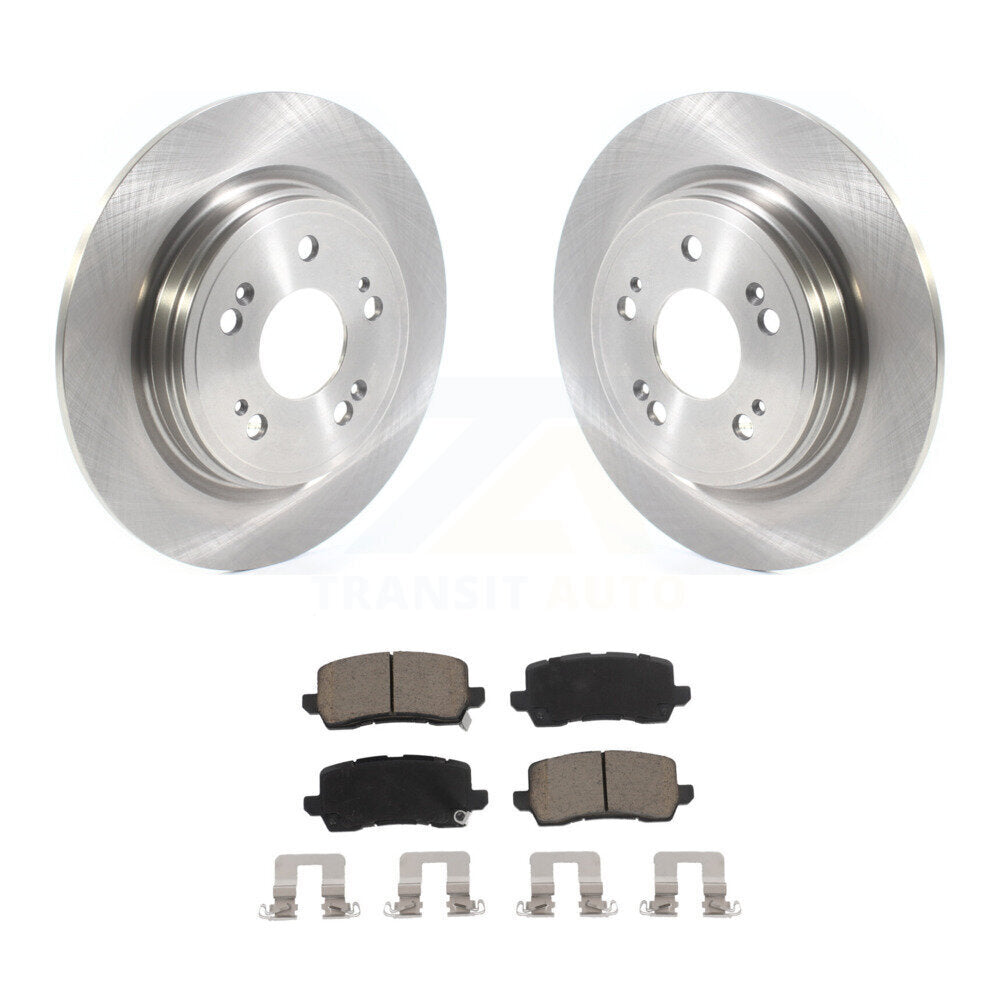 Disc Brake Rotors And Ceramic Pads Rear Kit For 2014-2020 Acura RLX